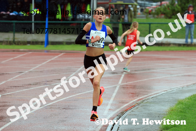 Girls Under-13s 2025 Northern Athletics Autumn Road Relays, Leigh, Lancashire. Photo: David T. Hewitson/Sports for All Pics